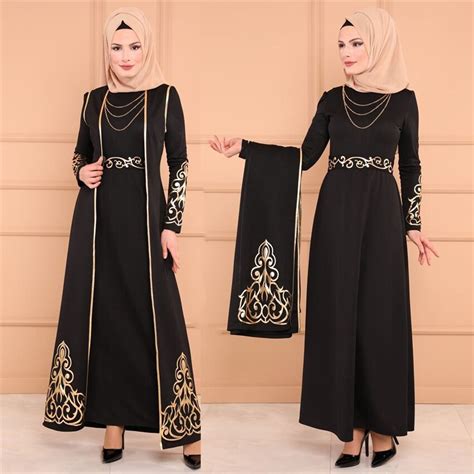 Muslim Dress Abaya New 2pcs Tunic And Robe Islamic Clothing Party