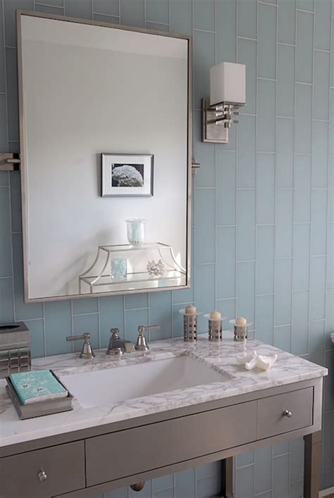 Gray And Blue Bathroom Ideas Contemporary Bathroom Mabley Handler