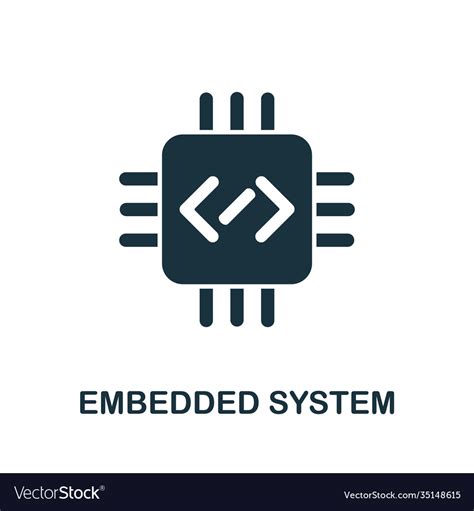 Embedded System Icon From Digitalization Vector Image