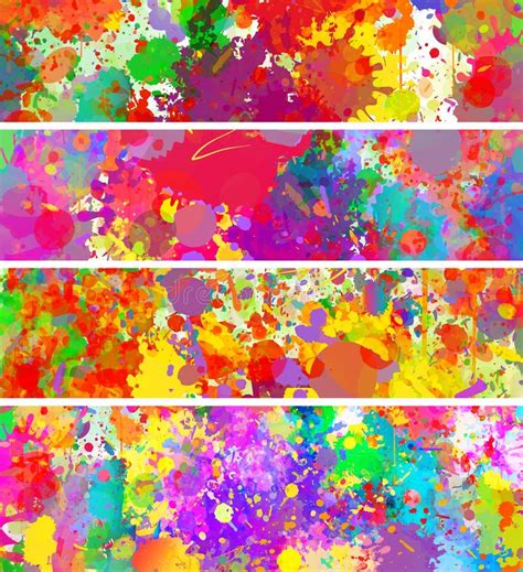 Abstract Color Splash Background Illustration Stock Illustration
