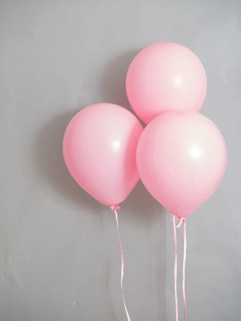 Premium Photo Balloons Pink Color Pastel For Party Time