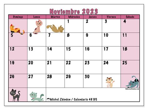 Calendario Noviembre De Para Imprimir Ld Michel Zbinden Ar