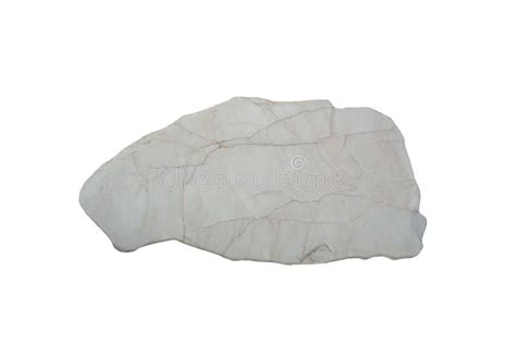 A Metamorphic Marble Rock Isolated On A White Background Stock Image