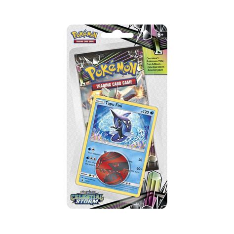 Pokémon Tcg Sun And Moon Celestial Storm Booster Pack Coin And Tapu Fini