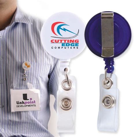 Corfu Retractable Name Badge Holder Promotional Products Badges