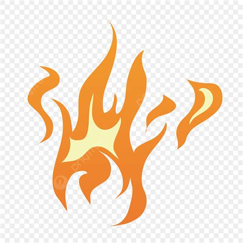 Gambar Ilustrasi Api Oranye Melompat Api Melompat Api Oranye Kartun