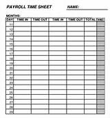 Employee Payroll Record Sheet