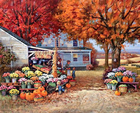Paul Landry American Dream October 2016 Autumn Painting Autumn Art