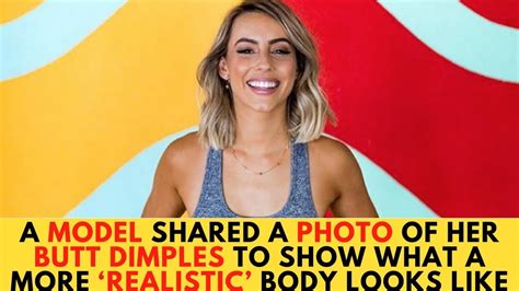 A Model Shared A Photo Of Her Butt Dimples To Show What A More Realistic Body Looks Like YouTube