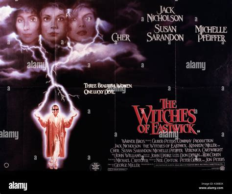 The Witches Of Eastwick Poster Date 1987 Stock Photo Alamy