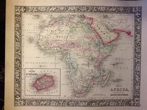 Maps Map Of Africa 1860 Original Was Sold For R125000 On 25 May