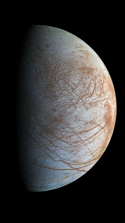 The Fascinating Surface Of Jupiters Icy Moon Europa Looms Large In