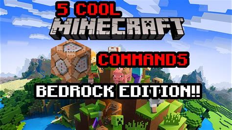 5 Cool Minecraft Bedrock Edition Commands Youtube