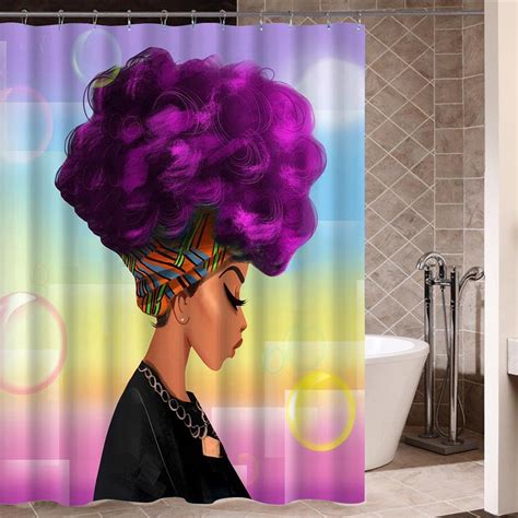 Afro Afrocentric Shower Curtains Km