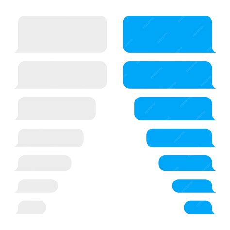 Premium Vector Message Bubbles Design Template For Messenger Chat Or Website