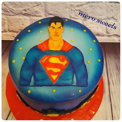 Super Man Cake Decorated Cake By Meroosweets Cakesdecor