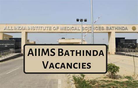 Apply Now At Aiims Bathinda For Faculty Post In Various Departments