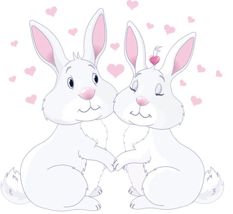 Cute Bunnies In Love Png Clipart Picture Gallery Yopriceville High Quality Free Images And