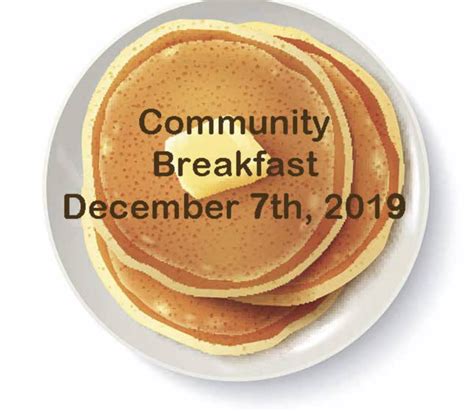 Join Us For The Free Community Breakfast December 7 2019 Shs