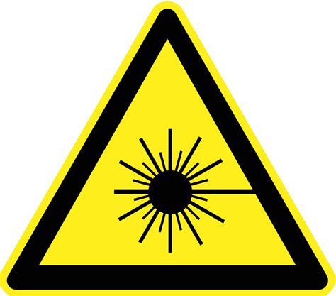 Onlinelabels Clip Art Laser Beam Warning Sign
