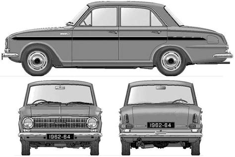 1963 Vauxhall Vx490 Sedan V2 Blueprints Free Outlines