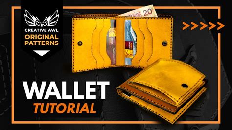 How To Make Leather Wallet With Pdf Pattern Youtube
