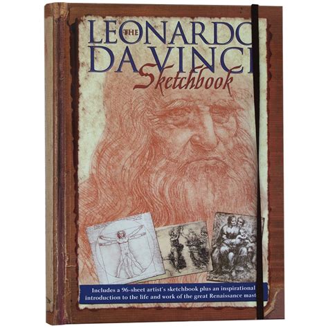 Sketchbook A4 Leonardo Da Vinci 96 Blank Sheets Uk