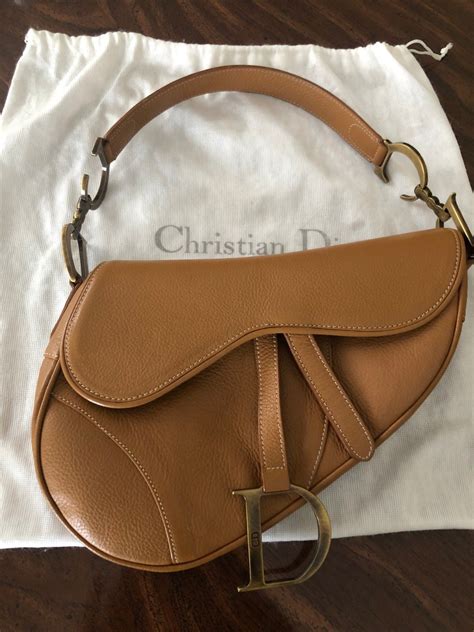Christian Dior Saddle Bag In Beige Leather Dior Saddle Bag Bags