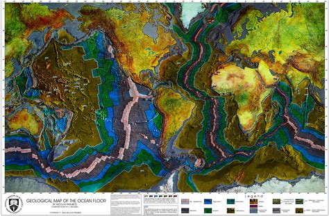 Geological Map Of The Ocean Floor Maps On The Web