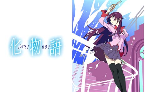 Wallpaper Monogatari Series Senjougahara Hitagi 1920x1200