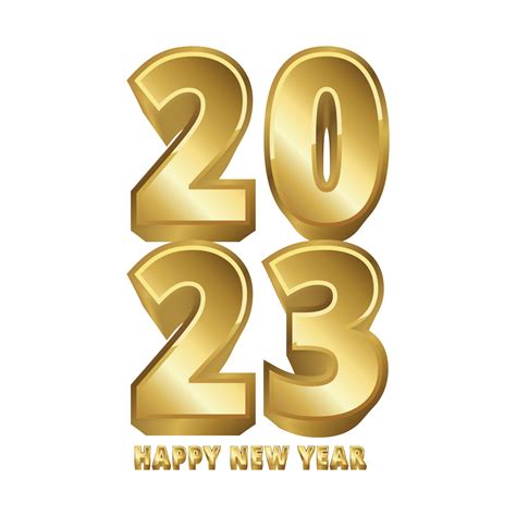 feliz ano novo 2023 celebração texto 3d 10313774 PNG