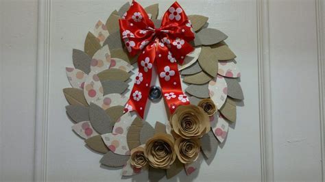 Coffee Cardboard Recycled Wreath · A Paper Wreath · Version By Ann N
