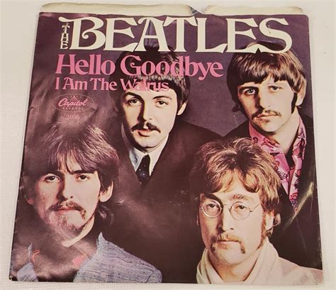 The Beatles Hello Goodbye I Am The Walrus 45 Rpm