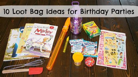 10 Loot Bag Ideas For Kids Loot Bags Diy Ts Birthday
