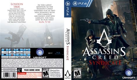 Assassins Creed Syndicate Playstation 4 Box Art Cover By Zeenoz