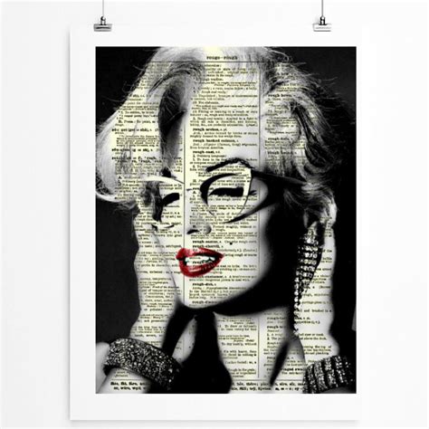Marilyn Monroe In Glasses Print On Antique By Reimaginationprints 10