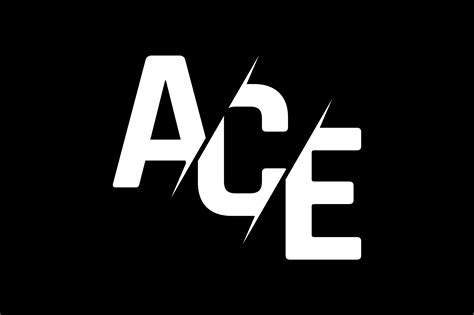 Monogram Ace Logo Design Graphic By Greenlines Studios · Creative Fabrica