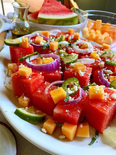 Mojito Melon Summer Salad | Summer salad recipes, Summer salads, Summer cooking