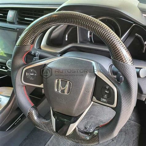 Honda Civic Carbon Fiber Steering Wheel 2016 2021