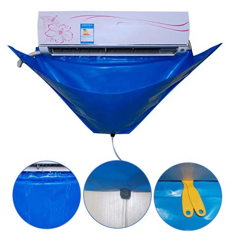 Air Conditioner Cleaning Cover With Water Pipe Waterproof Air