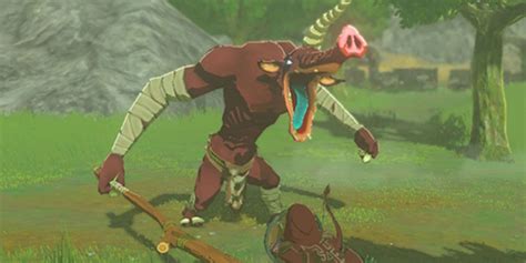 Breath Of The Wild Player Obliterates A Moblin With Extravagant Combo