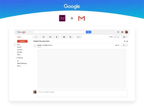 Gmail Ui Kit Freebie Adobexd By Edwin Kay Delgado On Dribbble
