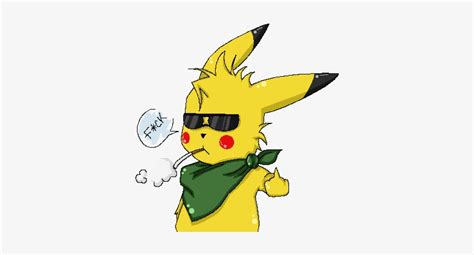 Gangster Pikachu Png Pokemon Thug Life Png 416x375 Png Download