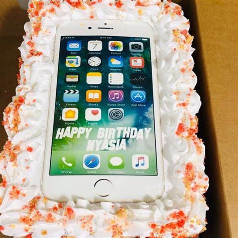 Cell Phone Iphone Theme Edible Cake Topper Image Frosting Etsy