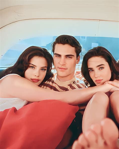 Liv Tyler Joaquin Phoenix And Jennifer Connelly On The Sets Of