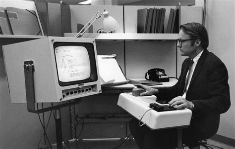The first public demonstration of a computer mouse ...