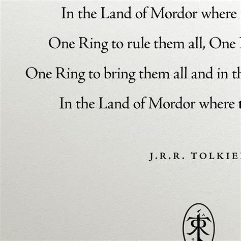 One Ring To Rule Them All Digital Download Quote Print Etsy