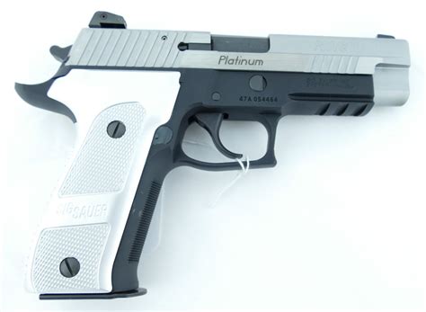 Sigsauerp226platinumelite9mmpistol Rare Collectible Guns