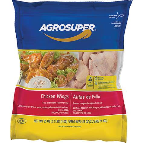 Agrosuper Alitas De Pollo 22 Lbs Patas De Pollo Muslos Y Alas