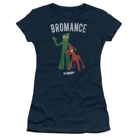 Gumby Bromance S S Junior Sheer Navy X Bromance Cartoon T Shirts Mopixiestore Com